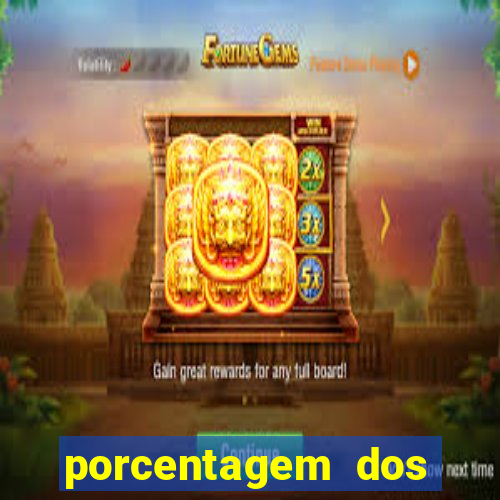 porcentagem dos joguinhos slots